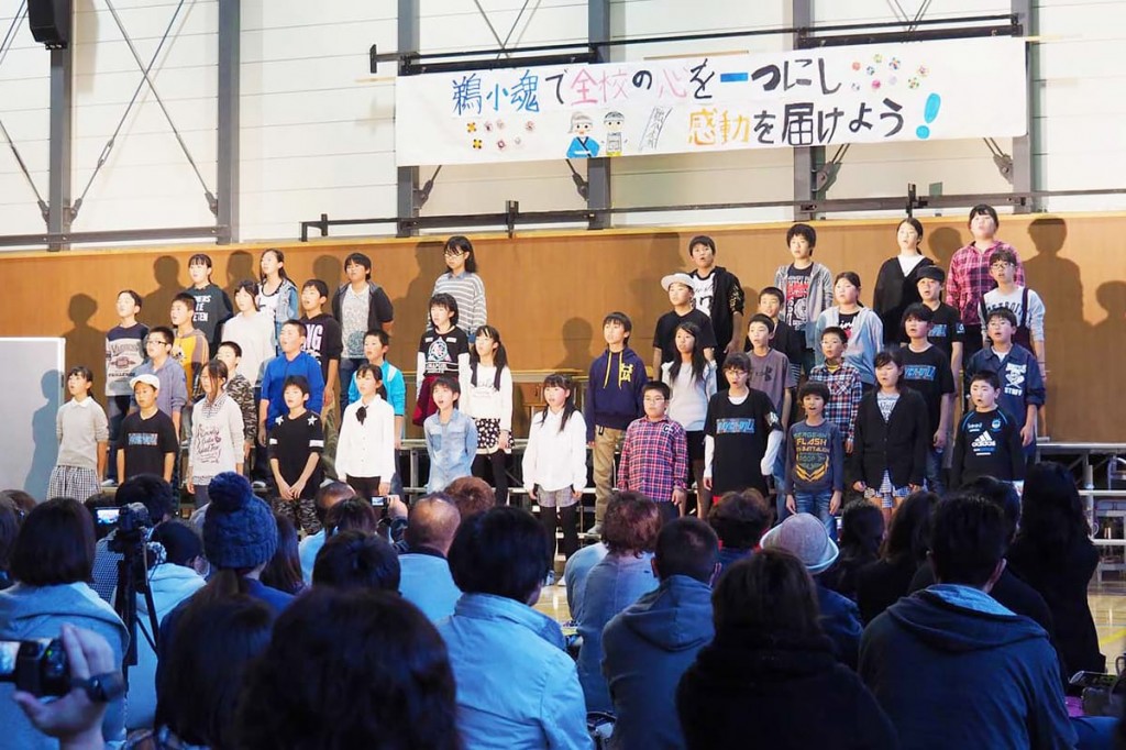 震災テーマに創作劇上演、鵜住居小学習発表会〜人、世代、地域を