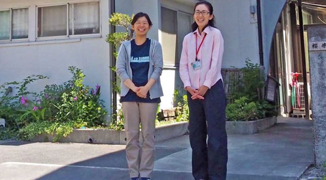 イベント民泊の受け入れを決めた櫻井さん（左）と協力を呼び掛ける清藤さん