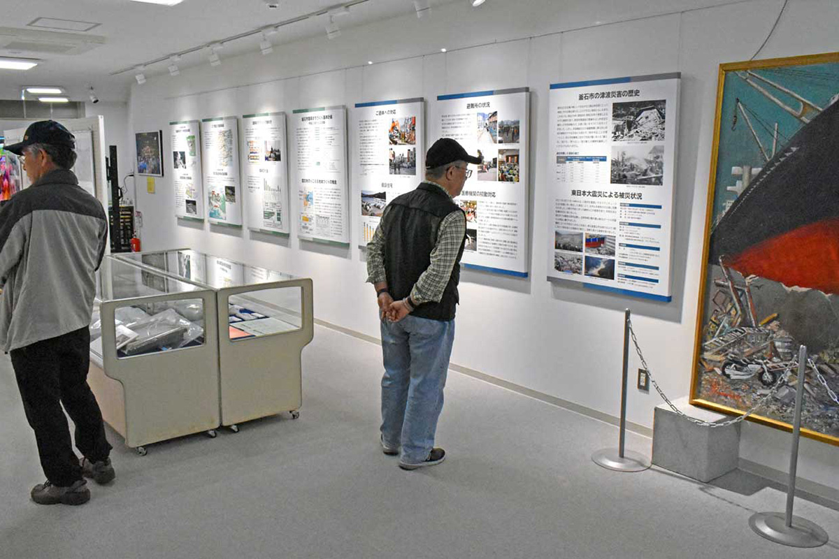 大震災と復興、防災の専用展示室は新たに拡充したスペースに配置