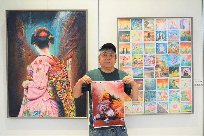 美術集団「サムディ45」小野寺さん、日仏美術展に初挑戦で初入選