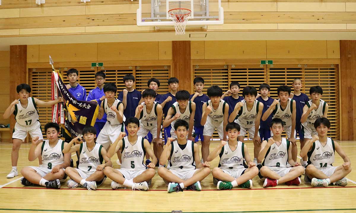 次の目標「県大会優勝」へ士気を高める釜石中男子バスケットボール部