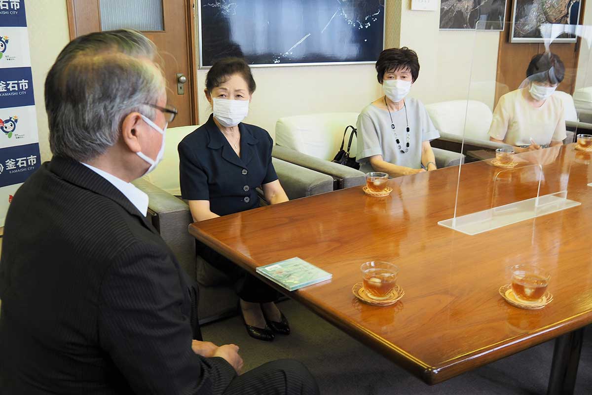 野田市長との懇談では組曲継承への思いを伝えた