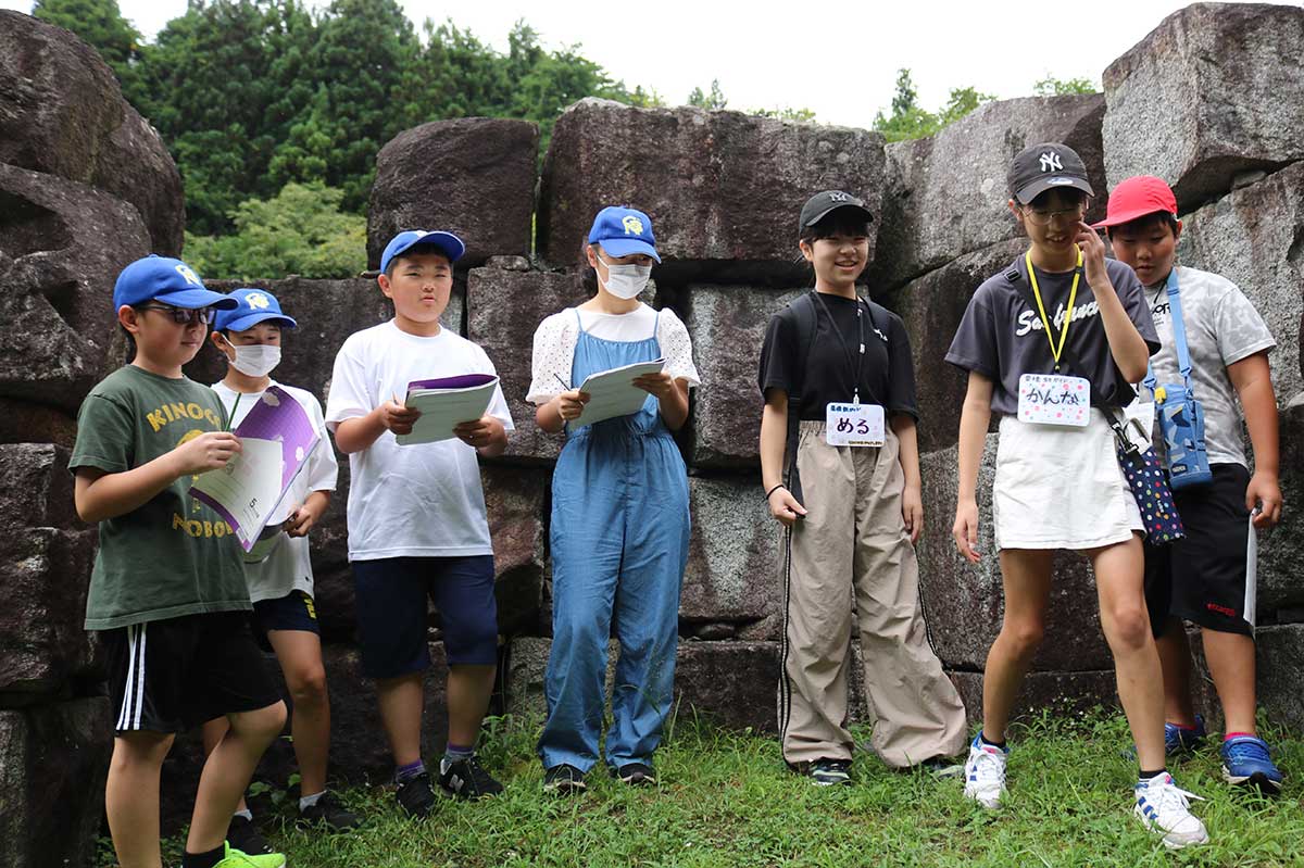 岩手の3つの世界遺産 児童交流会＝8月29日、橋野鉄鉱山