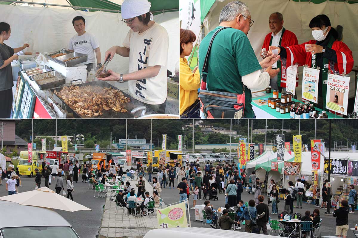 市外からの出店も多数。各地の“おいしいもの”が集まったフェス会場