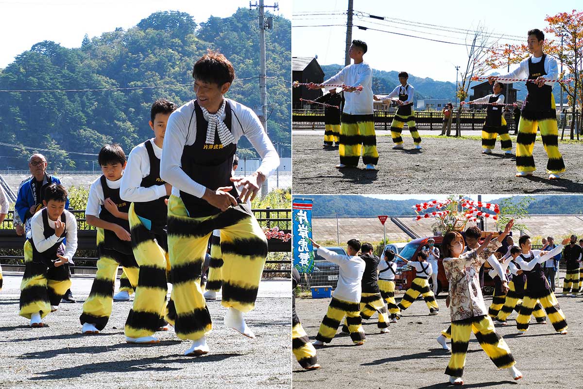 多彩な手踊りを次々と繰り広げるメンバーら