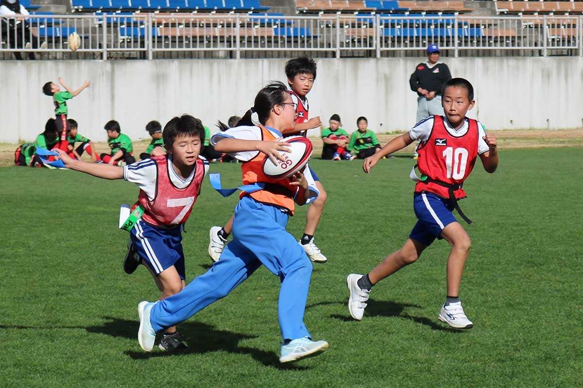 6回目を迎えた小学校対抗タグラグビー大会（釜石東ロータリーカップ）