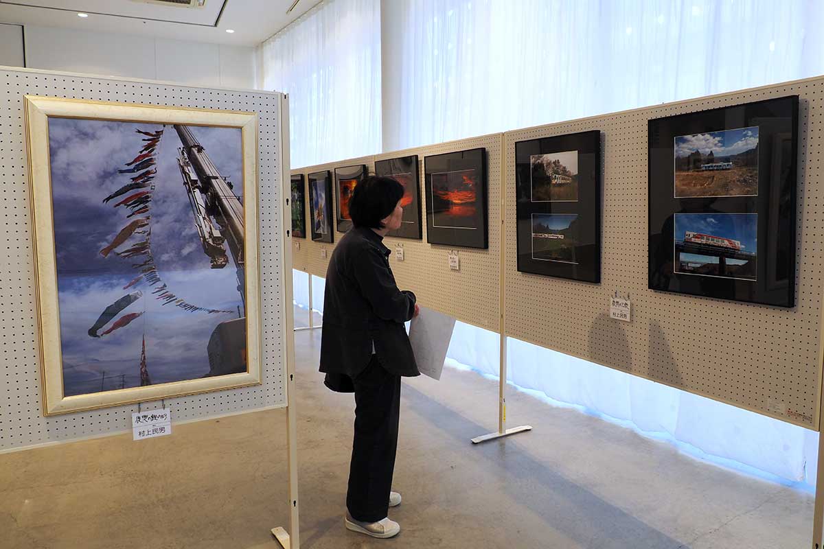 「写遊はまゆり」として開かれた三人展