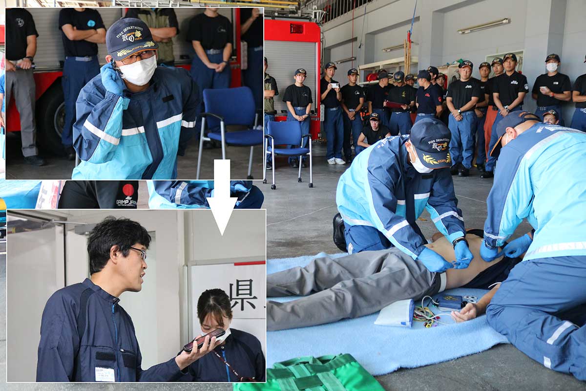 救急隊が現場で容体を確認し、現場からドクターカーを要請するケースも