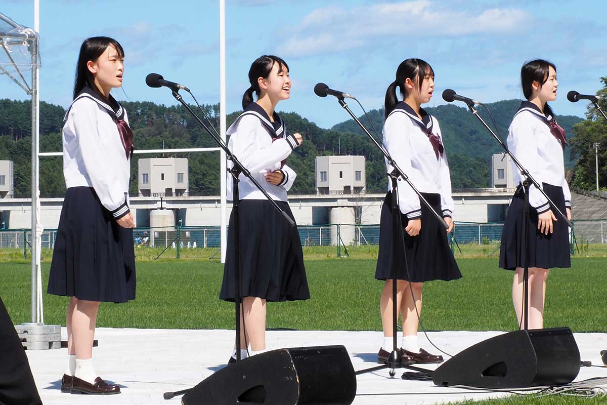 「思い届け」。爽やかな風に歌声を乗せた釜石高校音楽部