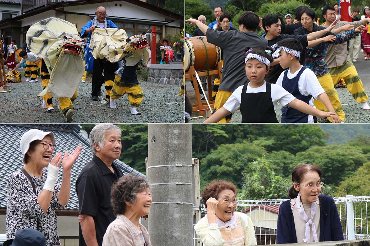頑張って踊る子どもたちの姿に笑みがこぼれる（下）