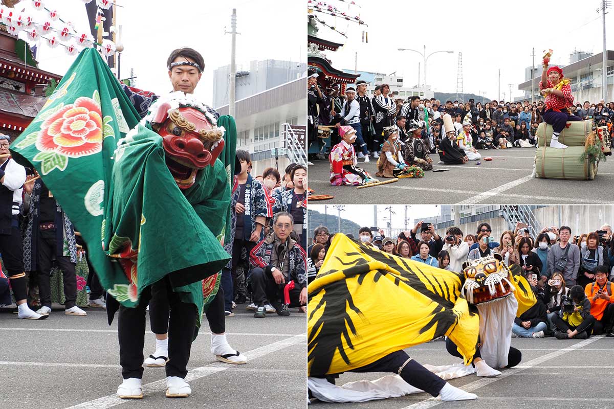 神楽や虎舞など各団体が伝統の舞いで魅せる