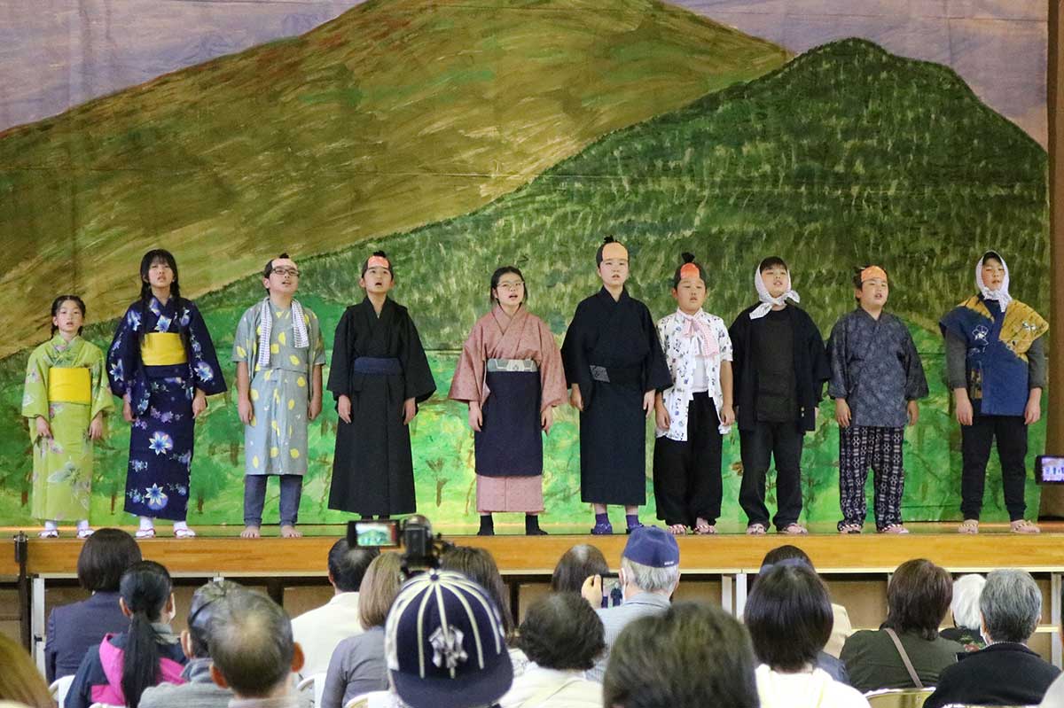 劇の最後には命助から学んだことを発表。「誰かを思う温かい心をこれからも大切にしていく」と決意を述べた