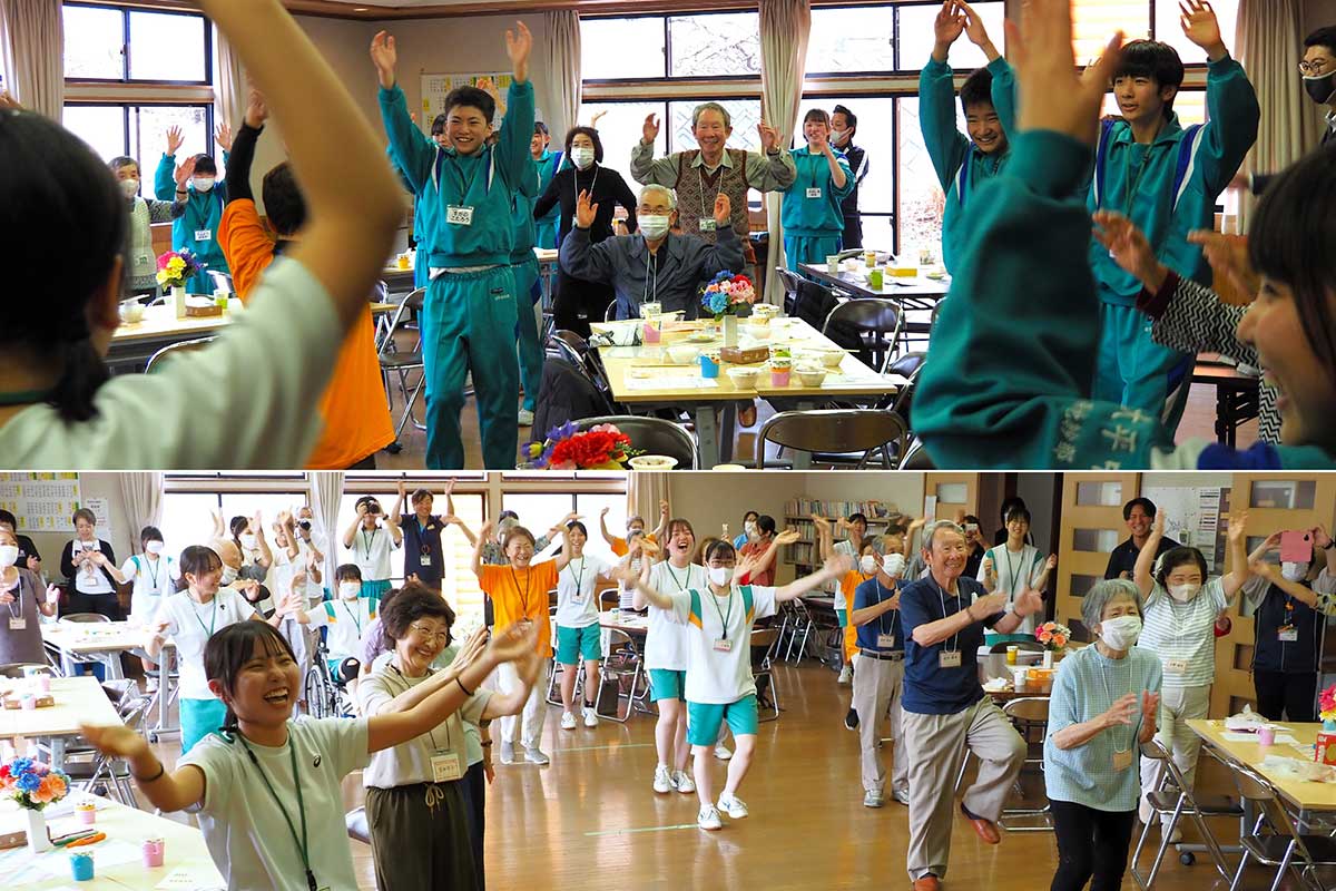 地域住民との交流を深めた3年間。笑顔は変わらない