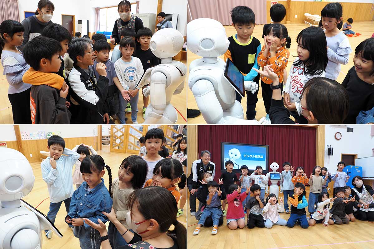 おしゃべりしたり写真を撮ったり触れ合いを楽しむ