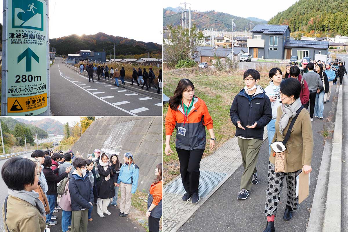 震災時に鵜住居地区の子どもたちがとった避難行動を追体験