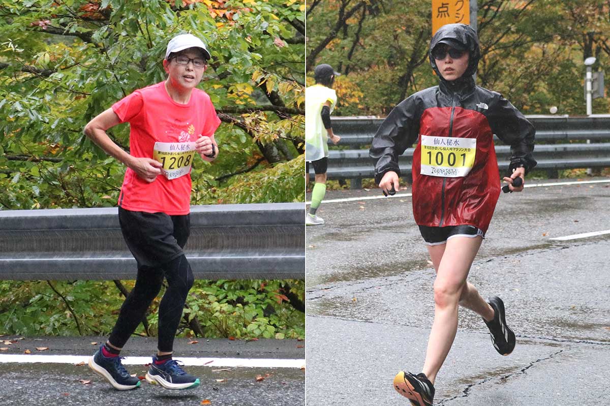 数少ない峠コースの女性参加者。20~60代まで幅広い年齢層が元気な走り