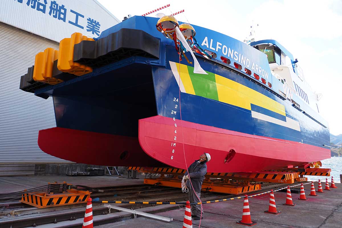 日本郵船から受注し、小鯖船舶工業が建造したCTV1番船