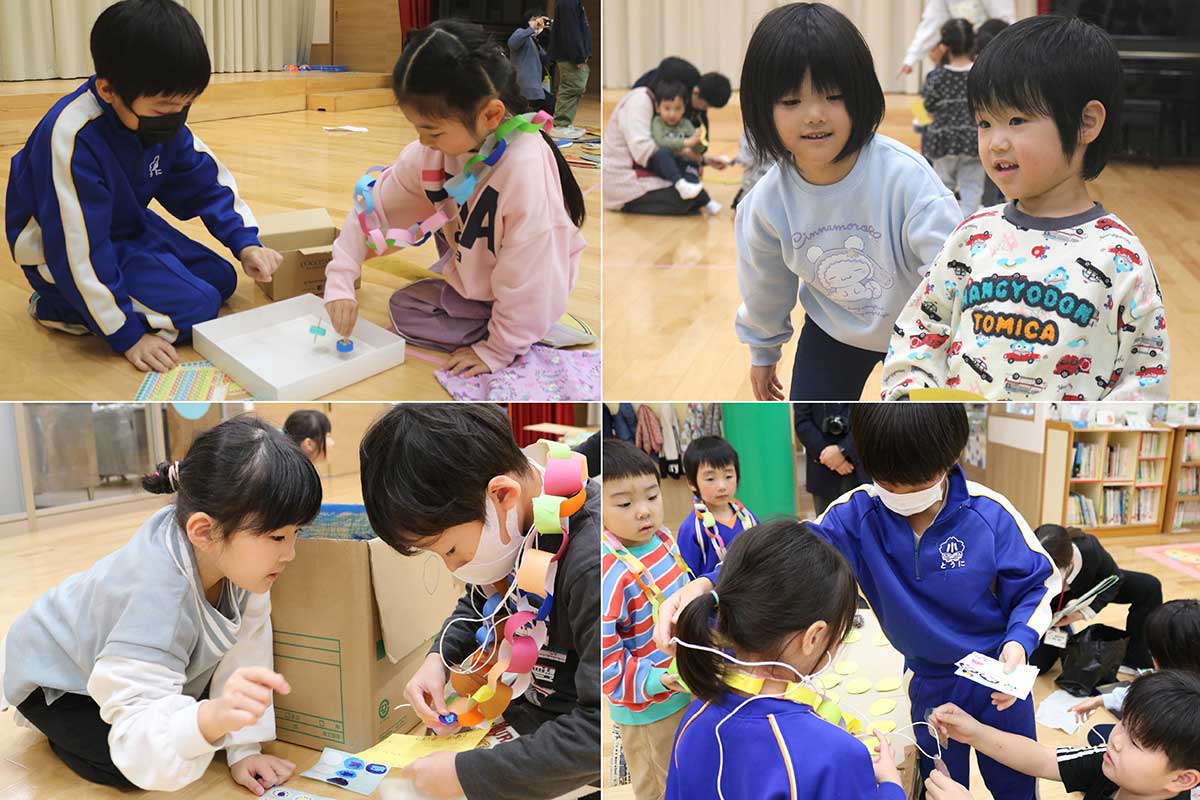 児童らはさりげなく園児をサポート。お兄さん、お姉さんぶりを存分に発揮