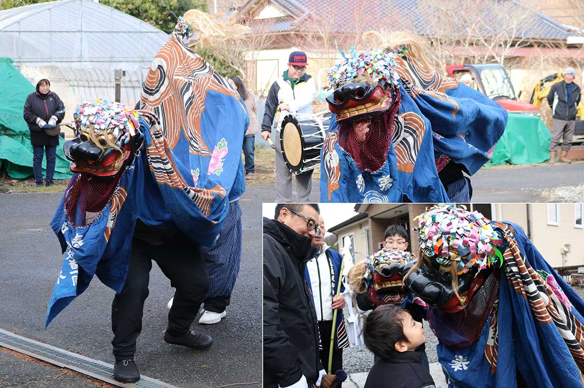 荒川町内会が年始に続ける「悪魔払い」。家々などを回り1年の無事を祈る