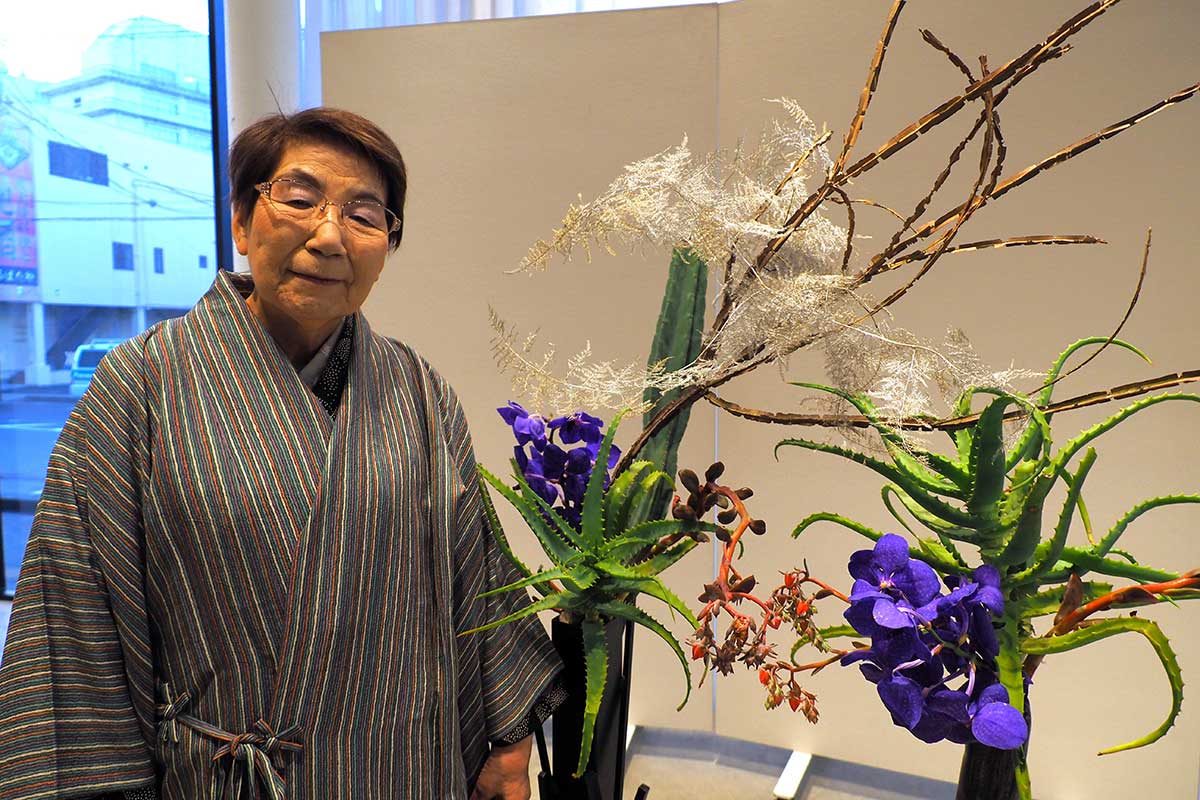 80歳を迎え集大成の個展を開いた村上マサ子さん