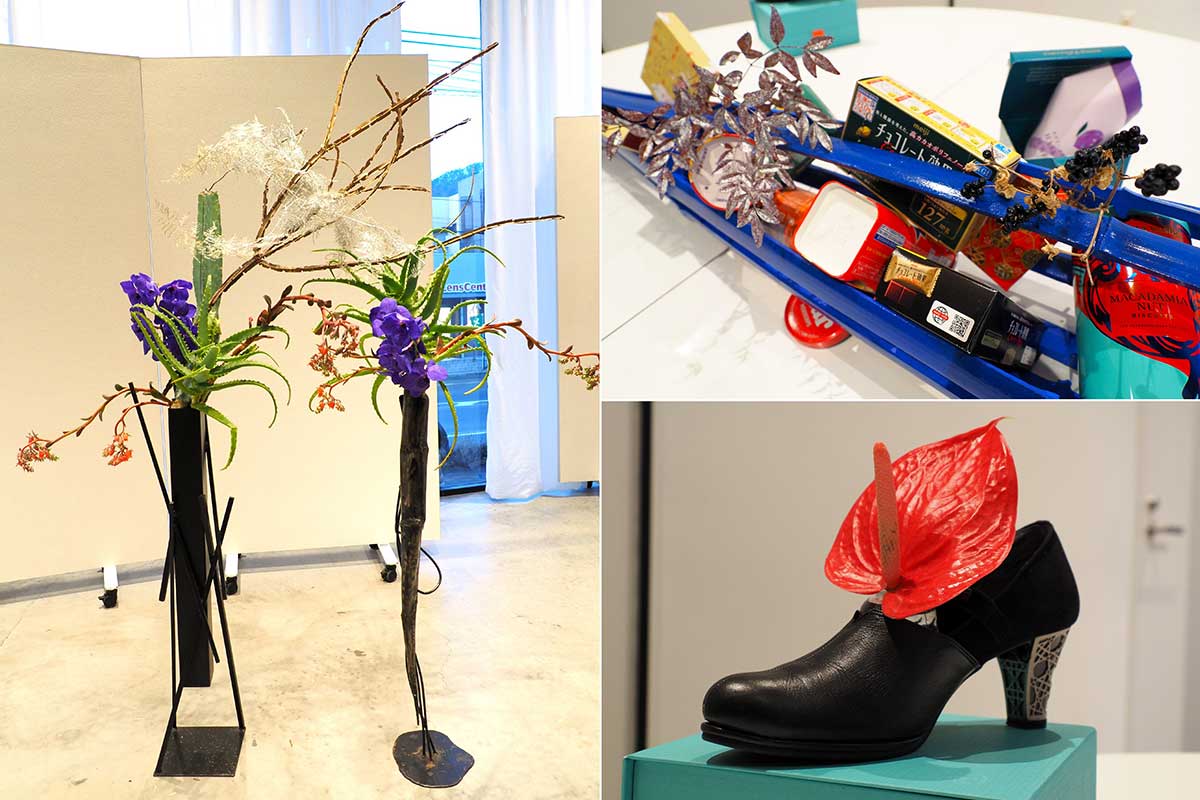 遊び心や異質な物を組み合わせた作品がずらり