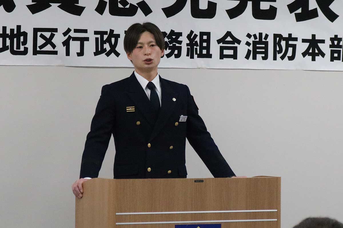 「私だから言えること」と題して発表した前川柊哉さん（28）