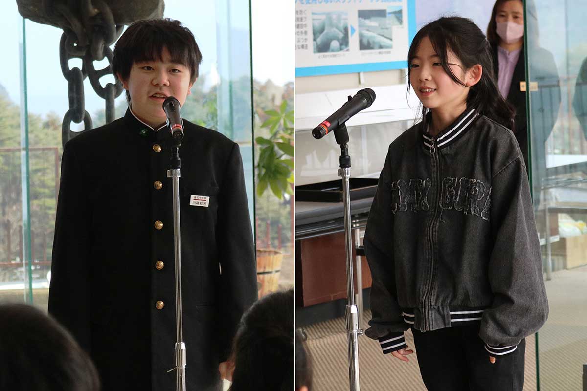 一人一人、鉄の検定の感想を発表。「もっと勉強してみたい」などの声が聞かれた