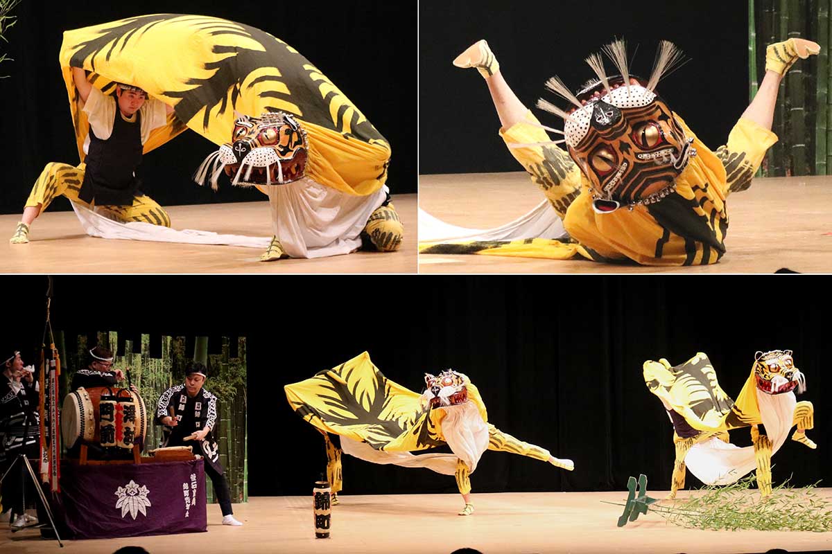 市指定文化財の「錦町虎舞」。錦町は現浜町3丁目の前町名。錦町青年会が継承する