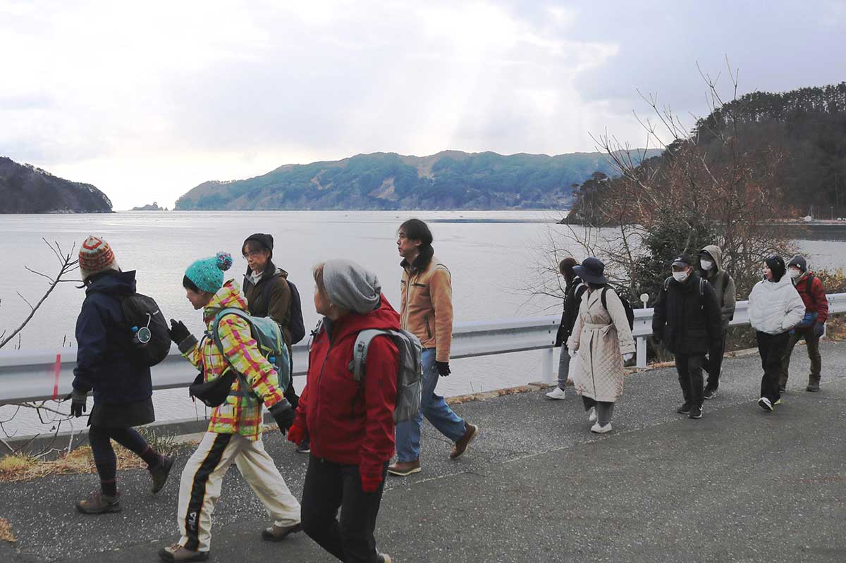 唐丹町で行われた「第3回みちのく潮風トレイル釜石グルメウオーク」