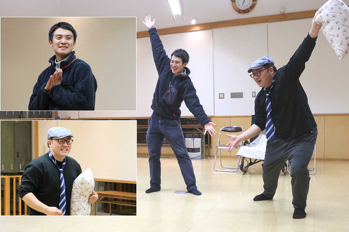 過去作品をほうふつとさせる登場人物も。枕を持つのは確か…あの回にも？