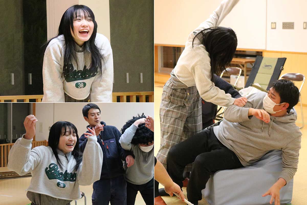 もしょこむの舞台、初出演となる森美惠さん。これまでの演劇経験が生きる演技力を発揮