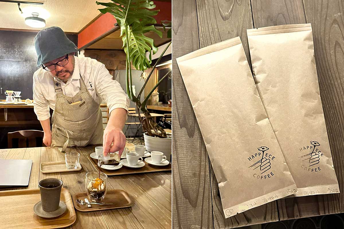 2杯目はアフォガードを味わい、自宅用のコーヒーもゲット