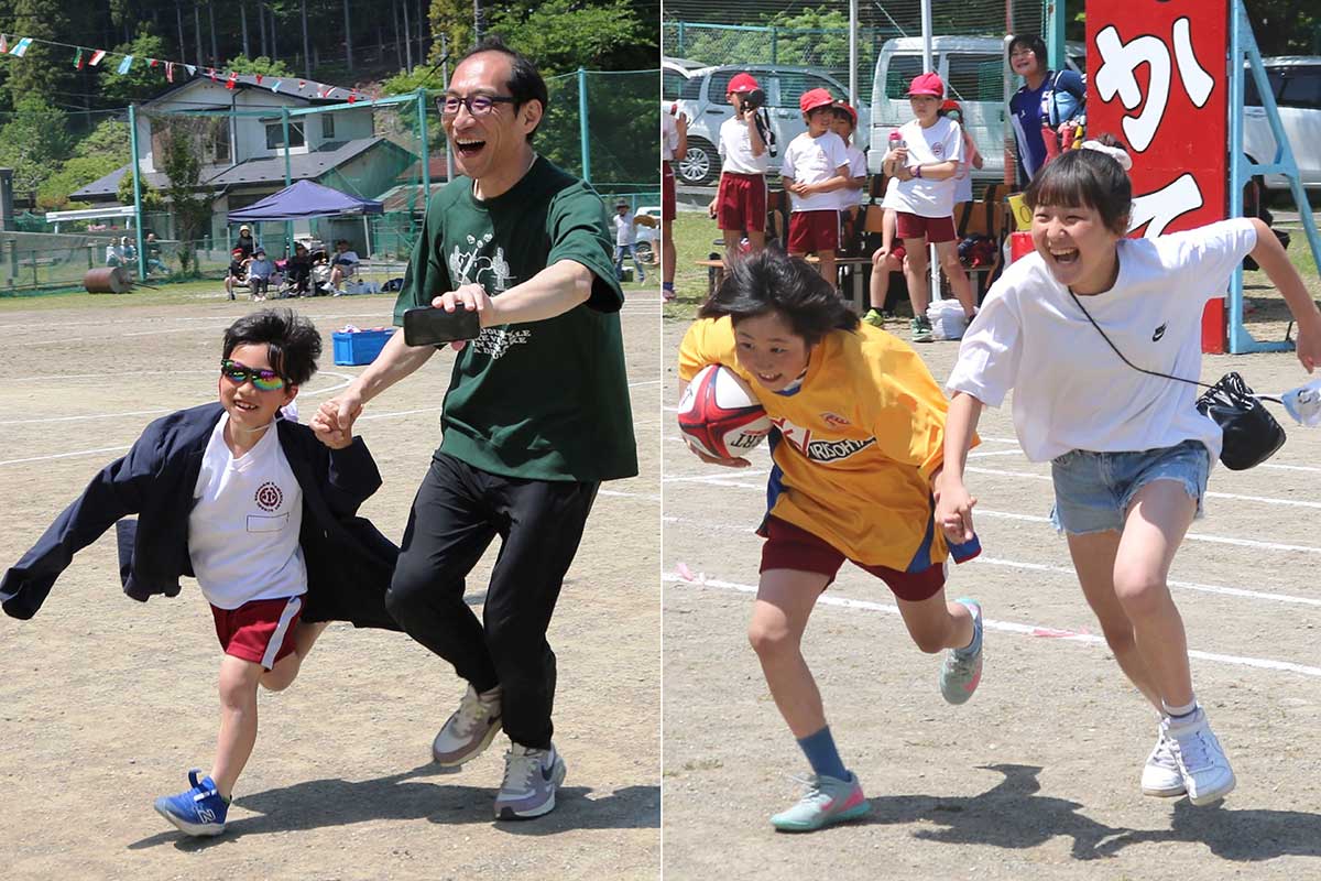 サングラス（眼鏡）をかけている人、白山小の卒業生、アイドルのようにすてきなお母さん、釜石SWの選手のようにかっこいいお父さん…などお題はさまざま