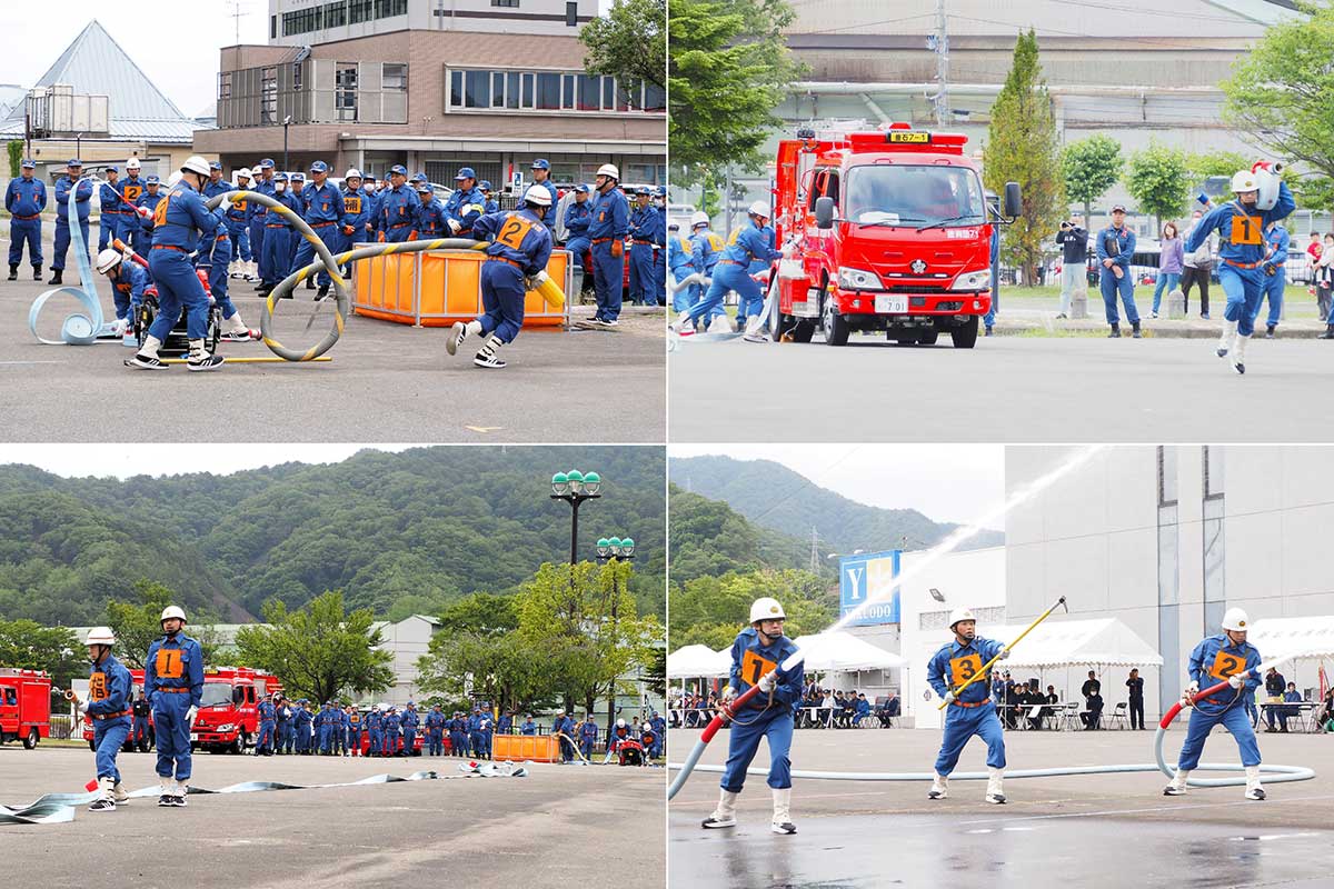 日ごろの訓練で身につけた技術を披露した消防操法訓練