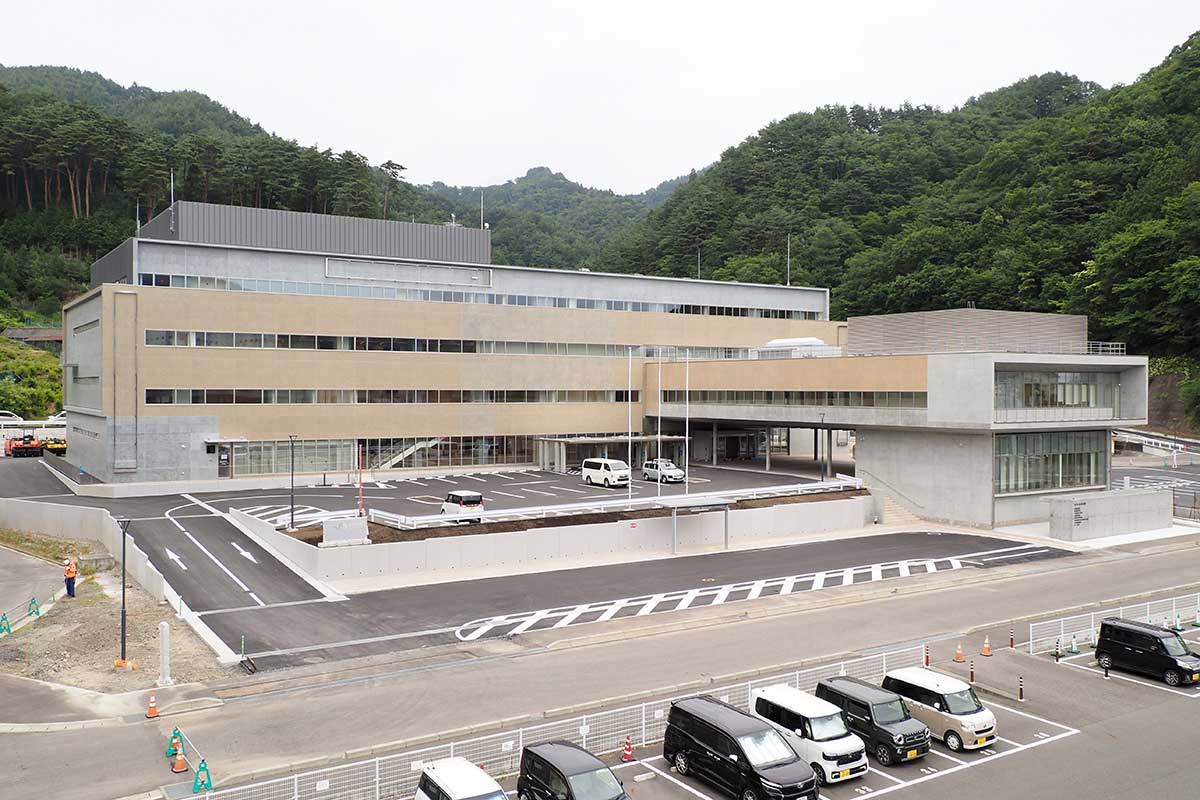 釜石市天神町に完成した市役所新庁舎