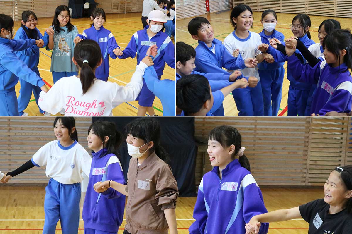 7月の本番を楽しみにフォークダンス練習。たくさんの笑顔が弾ける