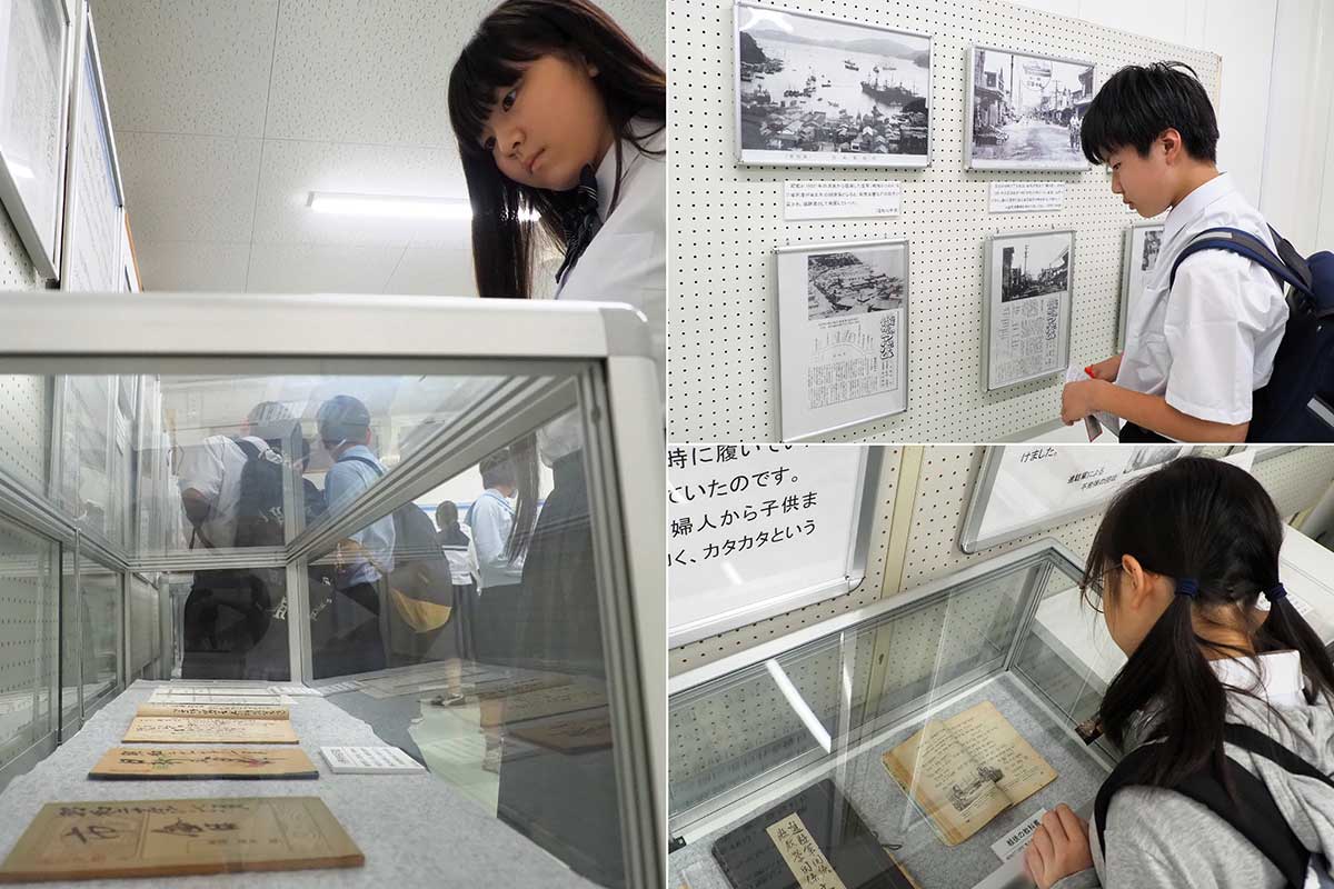 8月9日には青森市や釜石市の中学生が見学に訪れた