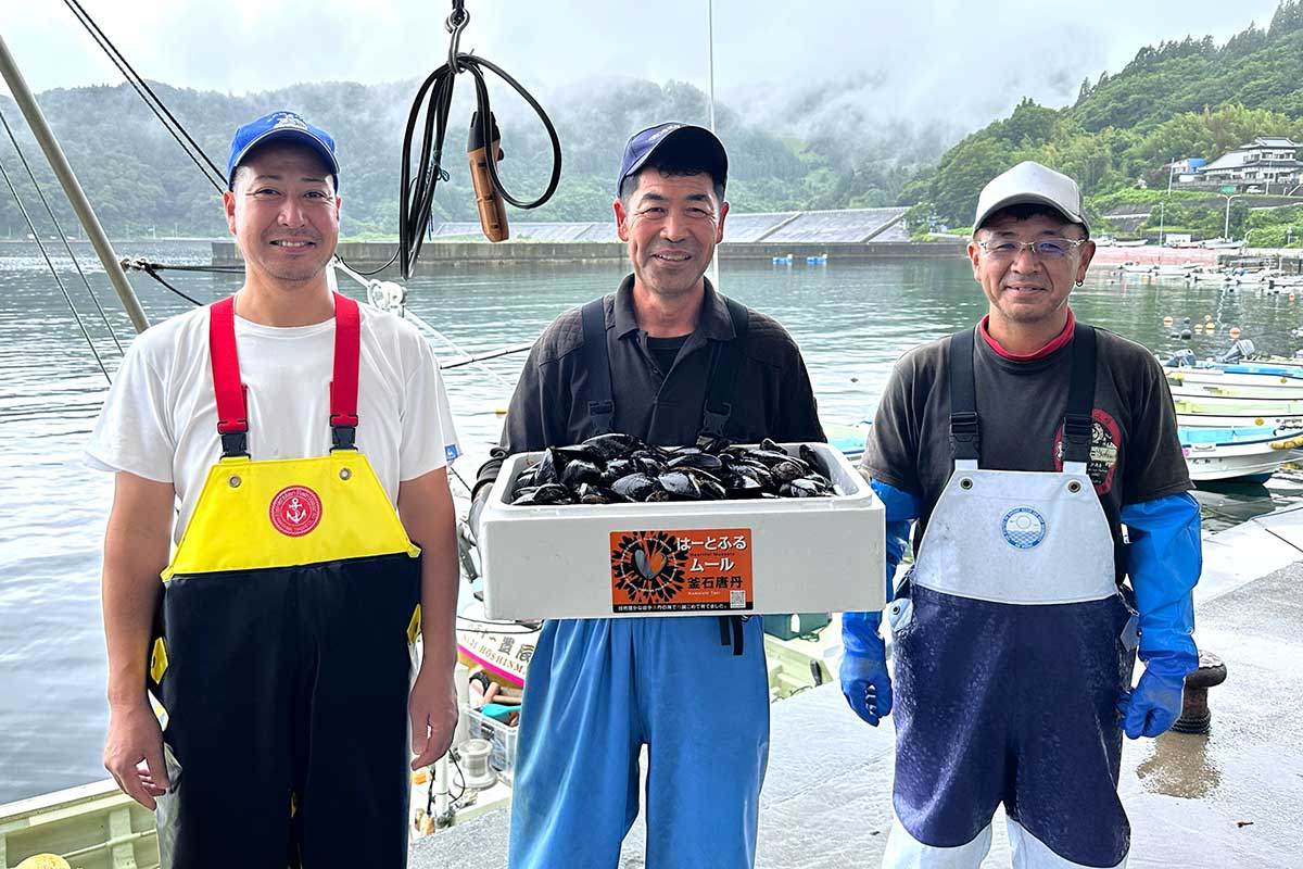 釜石市唐丹町から“おいしいもの”を届けようと奮闘する3人の漁師