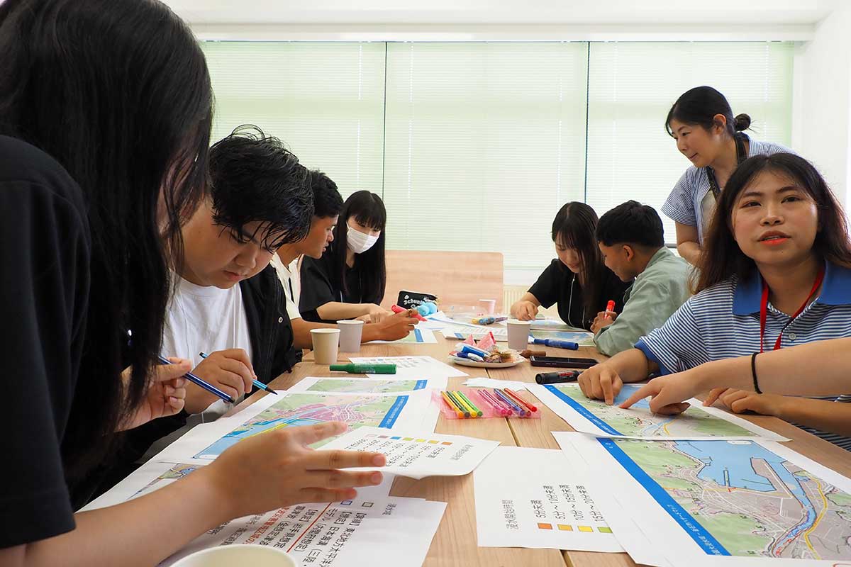 留学生の活動範囲を踏まえてハザードマップを作る＝7月27日