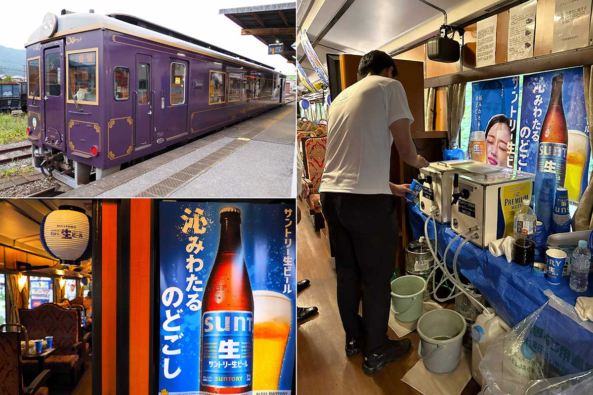 サントリー生ビール号は三陸鉄道のレトロ列車が舞台