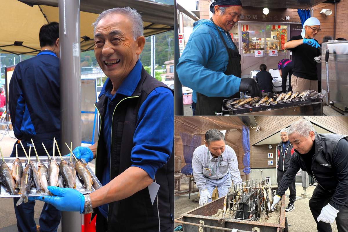おいしさを味わって！釣り名人や地域住民が腕を振るう
