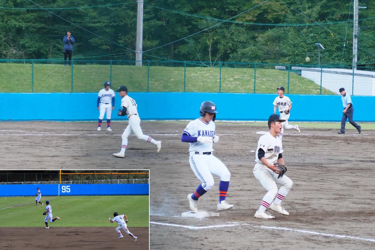 しっかり守り、長打で走り得点を重ねた一関学院