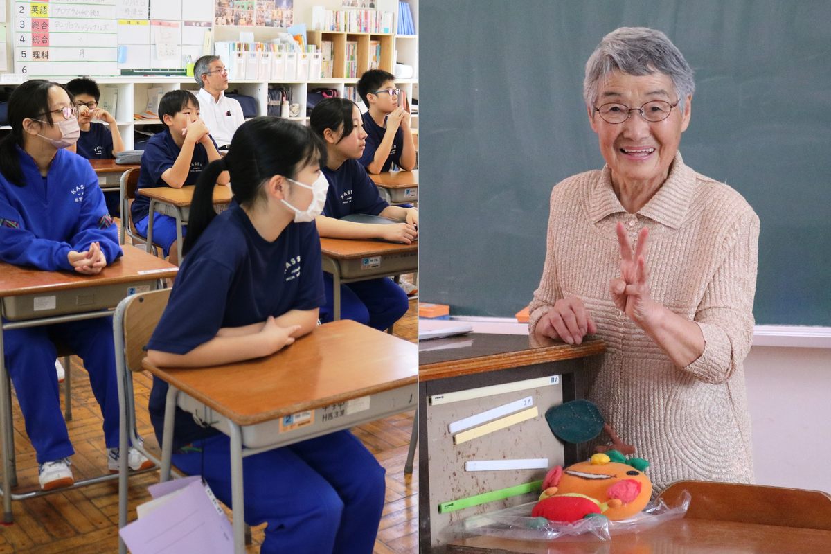 甲子に新たに人が集う場所を作った藤井サヱ子さん（右）。震災後は子どもたちや地域を元気にするために尽力